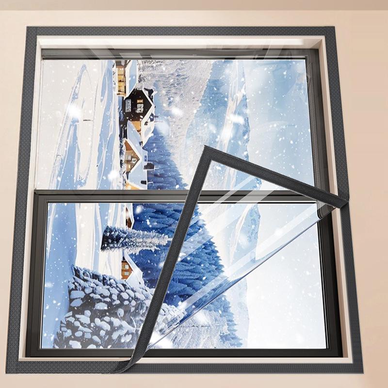 Multi-size Transparent Window Insulation Film Winter Warm Thickening Cold Wind Blocking Seal Window Film Durable Insulation Kit
