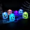 6Pcs/lot Led Halloween Ghost Pumpkin Candle Light Halloween Party Home Bar Multicolor Lamp Decoration Haunted House Horror Props
