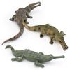 Simulation Amphibian 3 Crocodile Model Toys, Alligator Fish-Eating Crocodile Emperor Crocodile Decorative Static Ornament