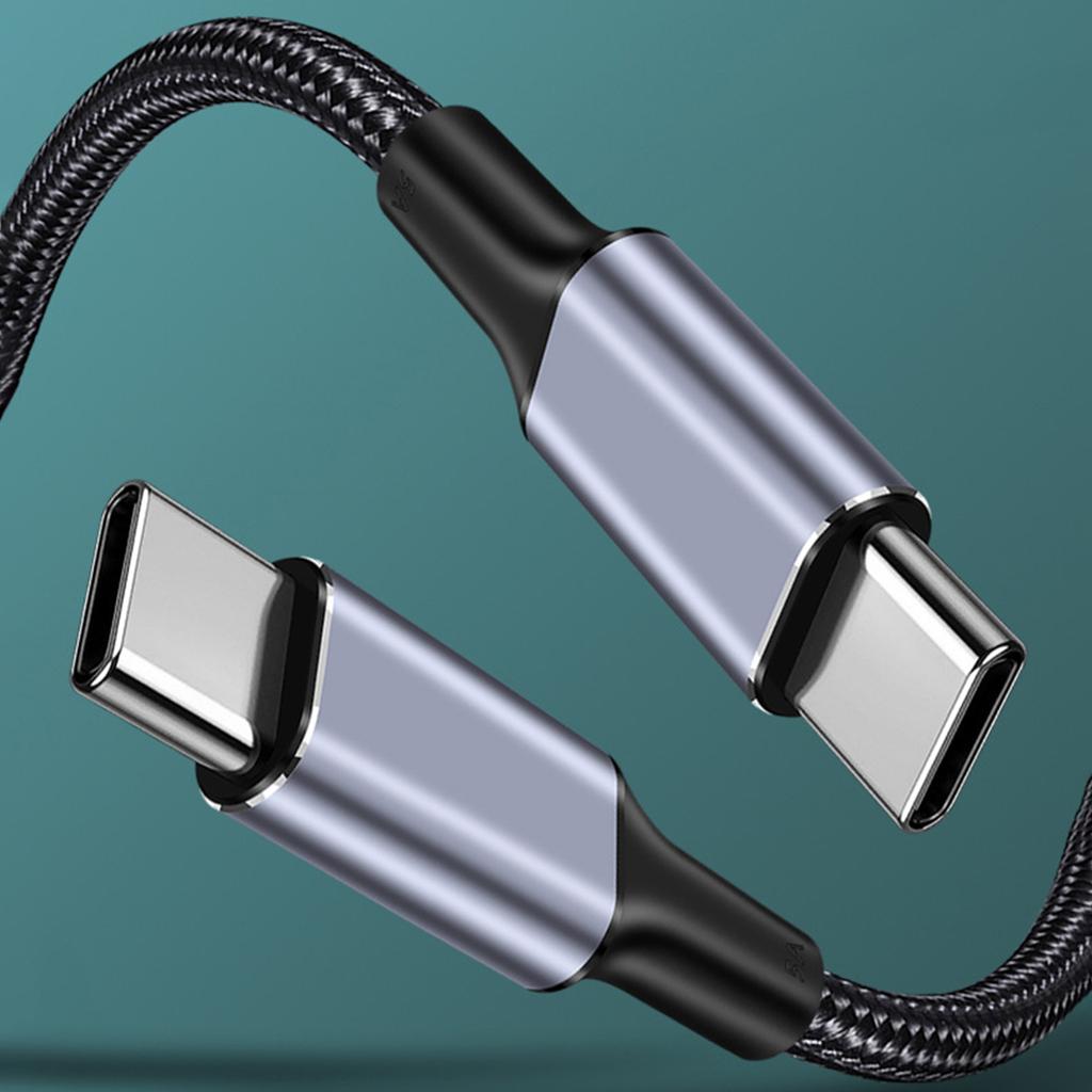 PD100W Type-C USB C 90-градусный кабель для передачи данных 100 Вт 480 Мбит/с быстрая зарядка нейлоновый шнур линия передачи данных