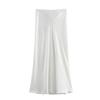 Fashion Kaslead Women's Silk Satin Skirt