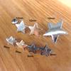 10Pcs Metal Stars Rivets for DIY Leather Crafts Clothing Hat Bag Shoes Belt Decoration Garment Rivets Studs Sewing Accessories