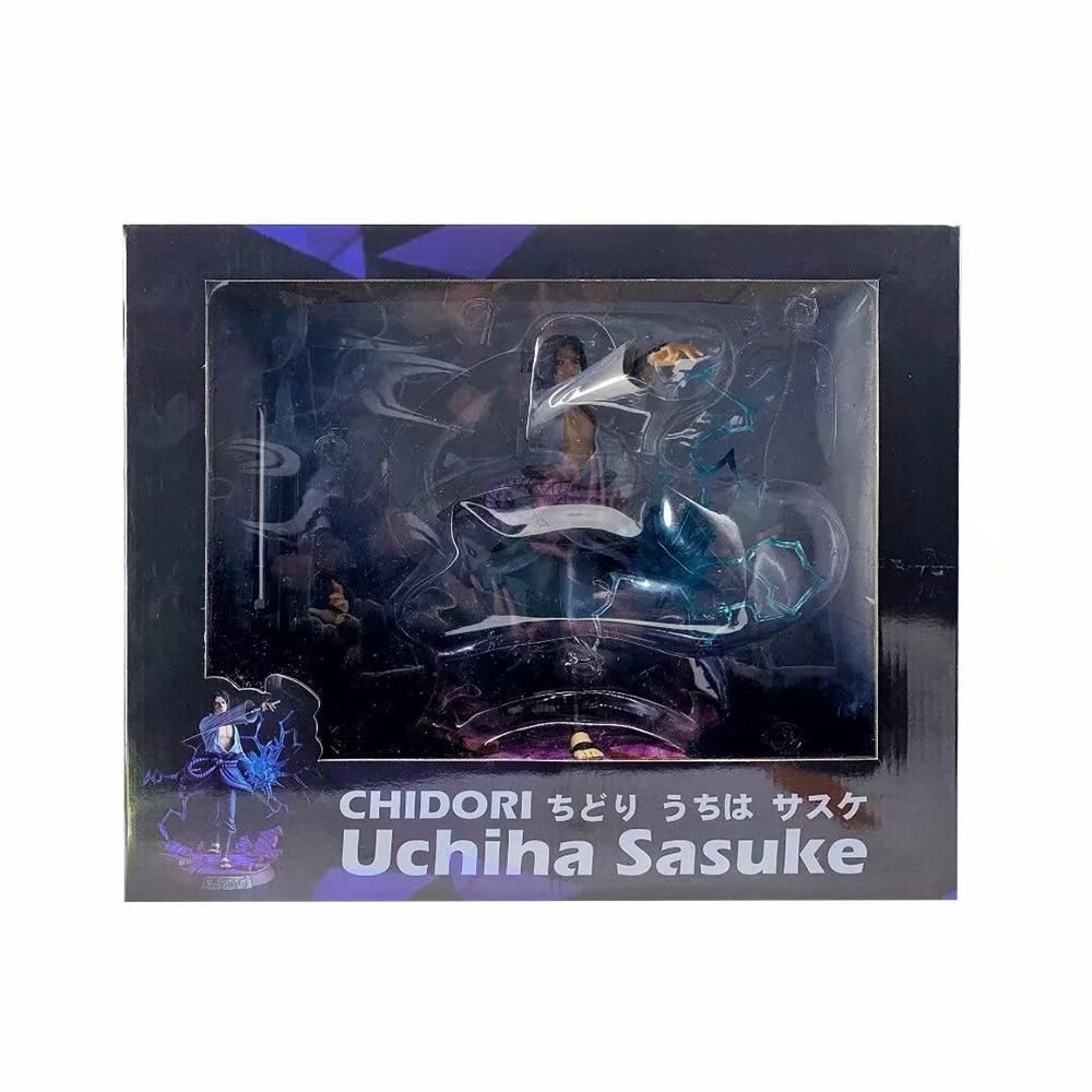 Naruto Shippuden аниме модель Chidori Ver .Uchiha Sasuke Gk фигурка 28 .5 см ПВХ статуэтка Figma коллекционная игрушка детские подарки