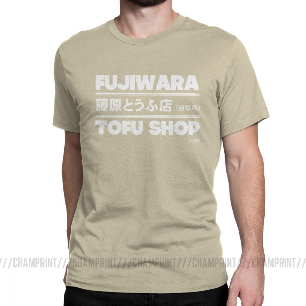 Футболки с аниме Initial D, модные футболки Fujiwara Takumi Fujiwara Tofu Shop, мужская хлопковая винтажная футболка