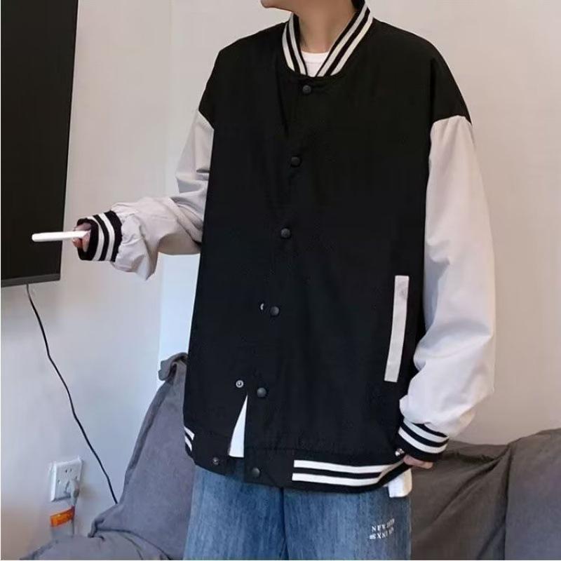 Men's Trendy Autumn Baseball Jacket - Stylish Hong Kong-Inspired Casual Wear
