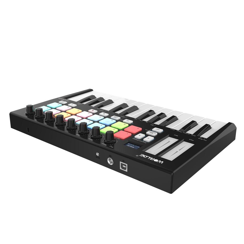 WORLDE Orca Mini25 Portable 25-Key USB MIDI Keyboard Controller