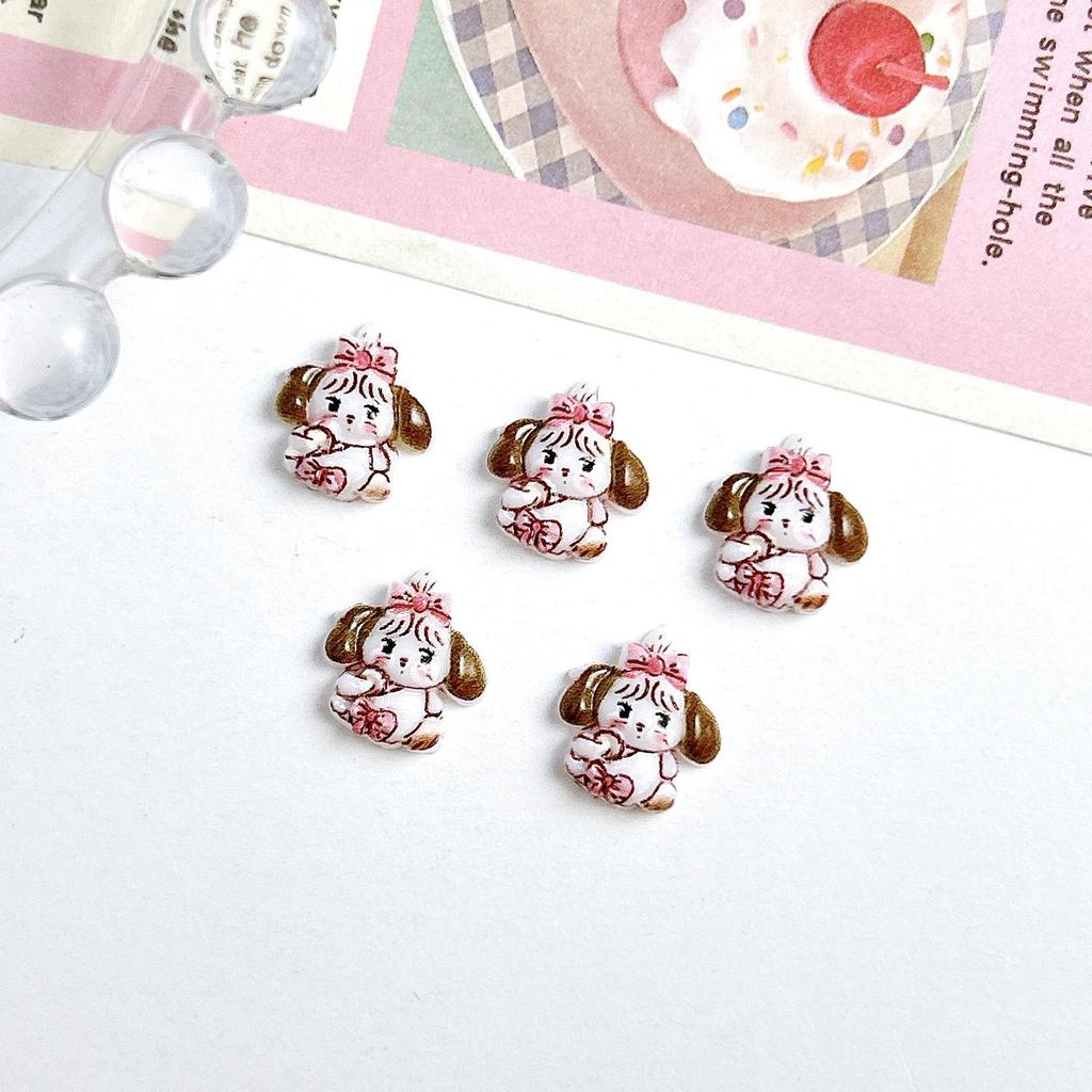3D Cute Bear Nail Art Accessories: Mixed Style Cream Glue for DIY