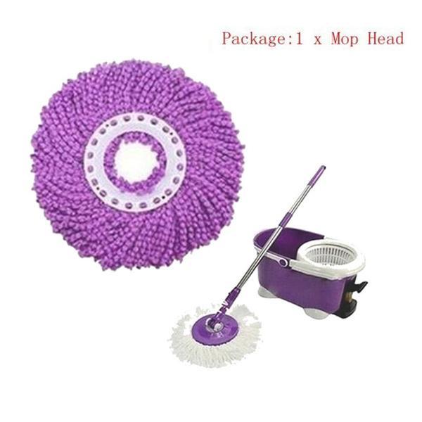 Швабра для пола Easy Magic премиум-качества с ведром, вращающимся на 360 градусов, и насадкой из микрофибры