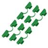 50Pcs Greenhouse Clamp PE Plastic 2 Head Plant Film Clamp Soil Sheet Clip for Horticulture 16mm /