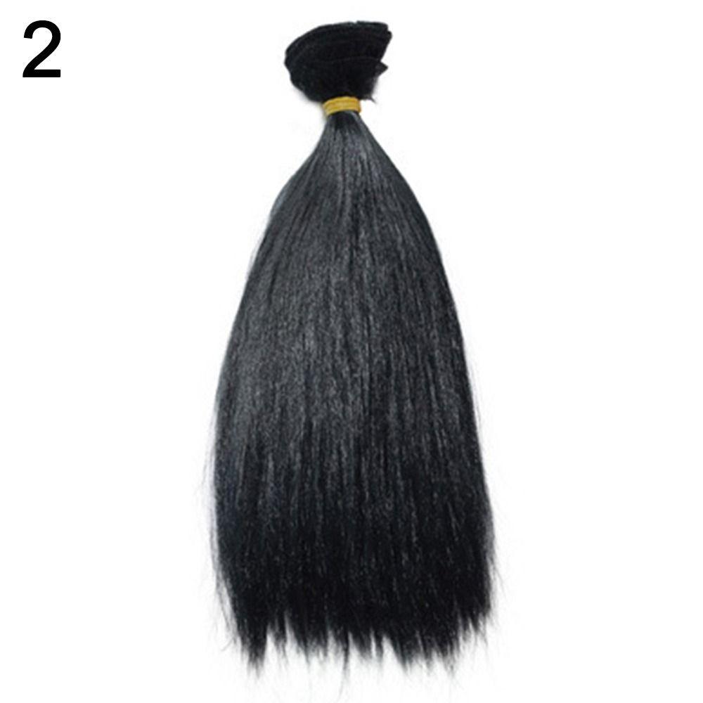 Colors High-temperature Wire Synthetic Fiber Long Straight Wig Hair Doll Wigs DIY Dolls Accessories