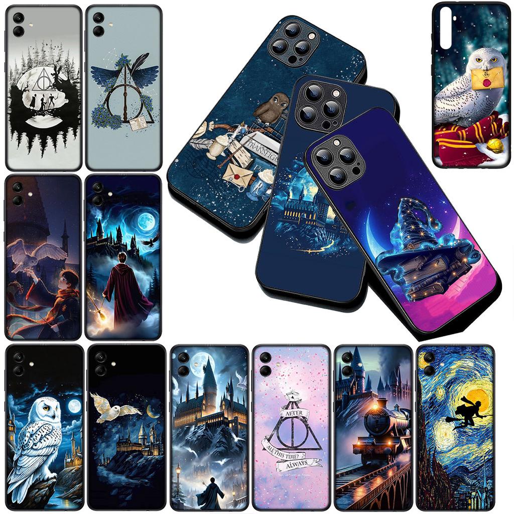 Soft Cover for OPPO A80 A18 A16 A40 A17 A15 A38 A78 A79 A54 A57 A12 A60 4G 5G Casing Phone Case Owl Art Harries Wand Potters