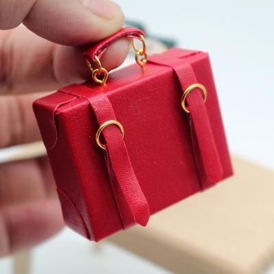 Миниатюрный чемодан для кукольного домика, деревянный портфель, украшение для сумки «сделай сам», масштаб 1/6 1/12, аксессуары для кукол, реквизит для фотографий, микропейзажный декор