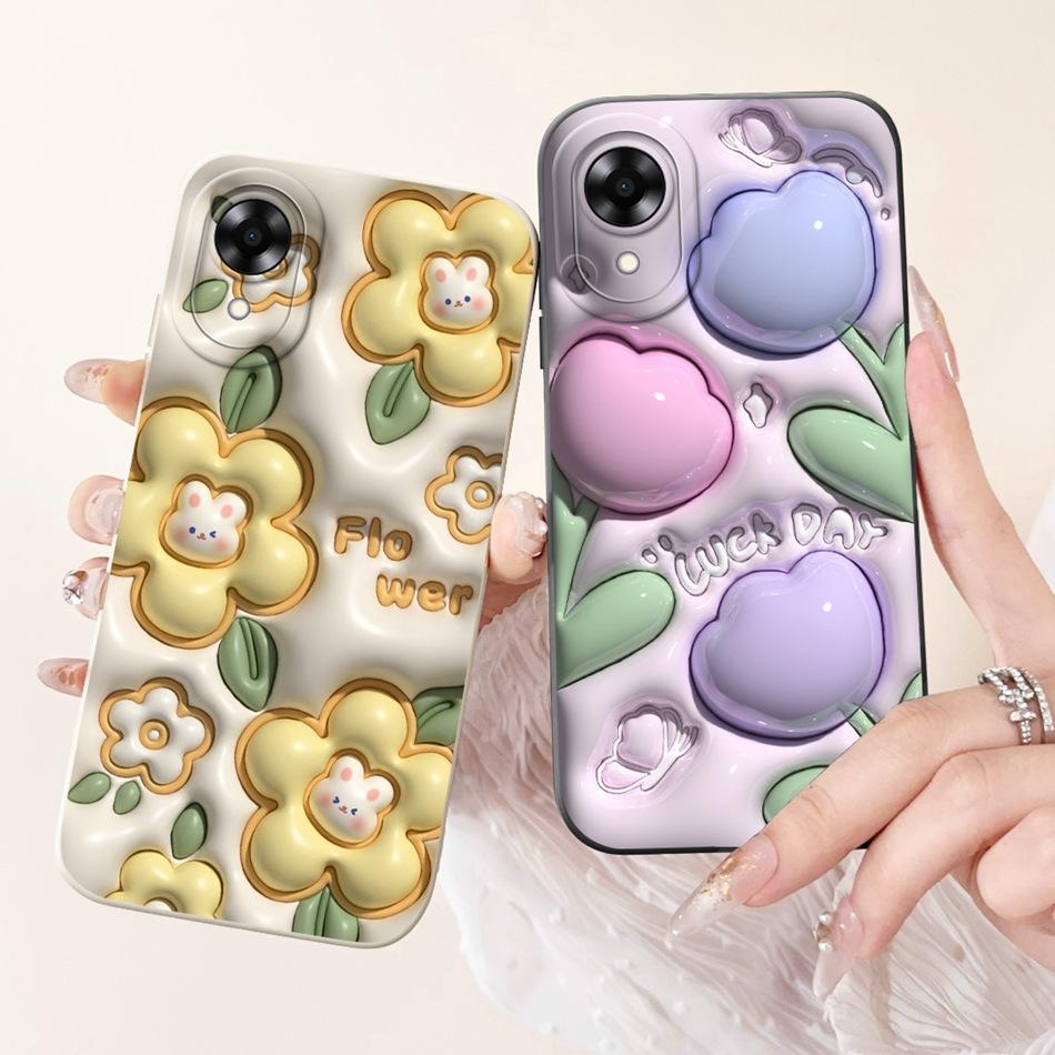 Для OPPO A17k A17 2024 Новый Милый Мультяшный Узор Мягкий Силиконовый Чехол Для Oppo A17 A 17 17k CPH2471 CPH2477 Защитные Чехлы Для Телефона