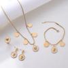 Trendy Hip-Hop Personality Round Lion Head Accessories Diamond Necklace Jewelry Women Set Joyera De Acero Inoxidable
