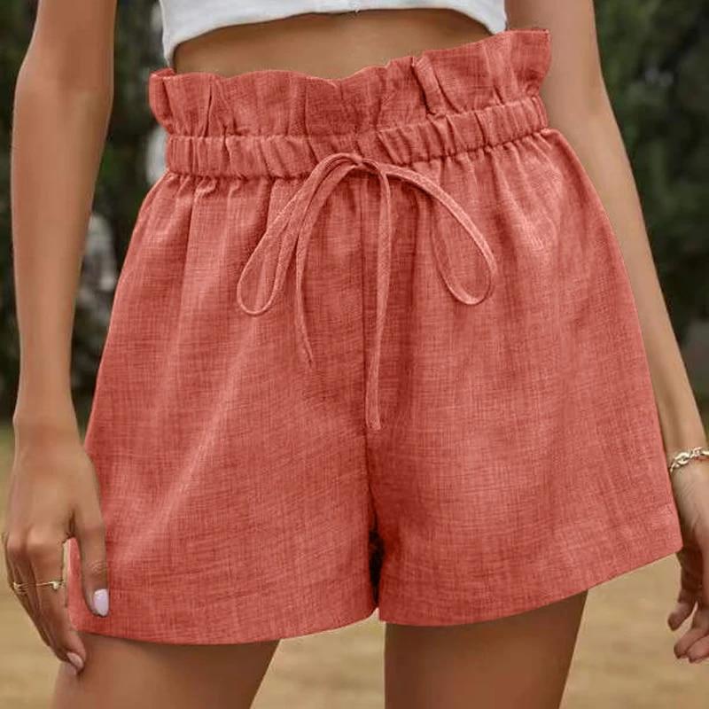 Женские шорты, летние повседневные хлопковые шорты большого размера