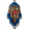 Ethnic Style Peony Tassel Shawl: Cotton Headscarf for Women - Warm Autumn/Winter Square Scarf & Sunscreen
