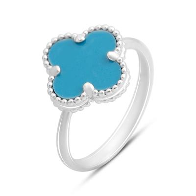 Серебряное кольцо с бирюзой, вес изделия 3 гр (60001919)