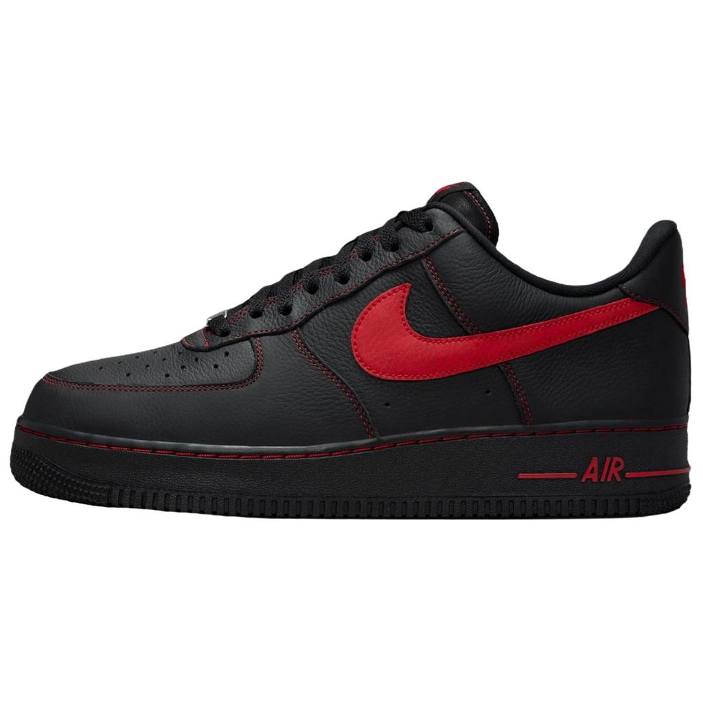 Nike Кроссовки Nike Air Force 1 Дышащие Низкие Скейтбордические Мужские Черно-Красные HQ2037-005
