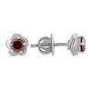 Silver Earrings with Natural Garnet 0.903ct (2058755)