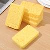Губка из древесной массы для мытья посуды бытовая кухонная очистка утолщенная двухсторонняя очищающая губка салфетка для мытья посуды