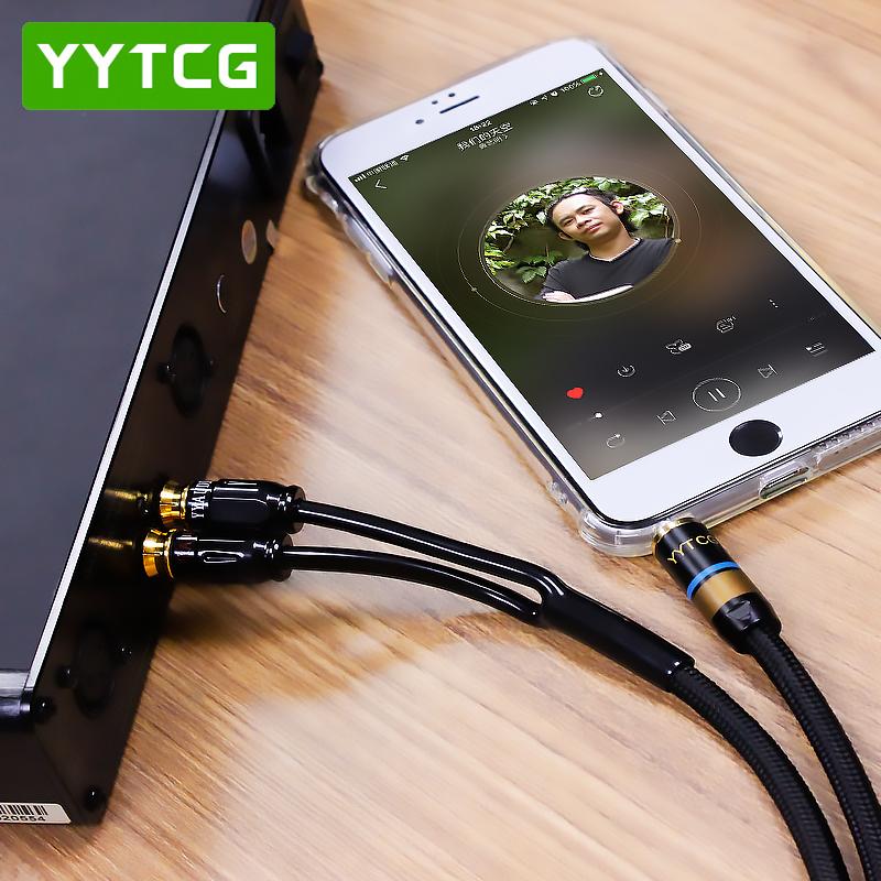 Аудиокабель 3,5 мм на 2 RCA, специальный соединительный кабель для мобильных телефонов, усилителей мощности, аудиооборудования и динамиков. Хороший продукт