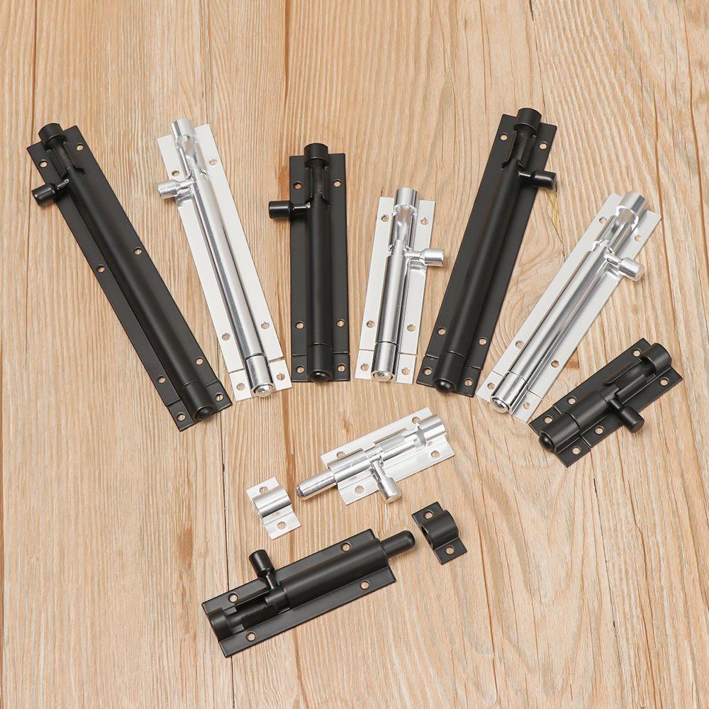 Дверные задвижки Петля Алюминиевый сплав Дверная защелка Защелки для шкафа Бесшумный крючок для ворот Оконная защелка Замок