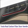 Наклейки на внешние ручки дверей из черного карбона для Tesla Model 3/Y (2017-2022 гг.)