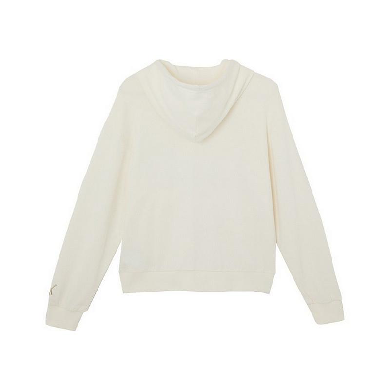 Puma Cny Series Cartoon Anime Pattern Knitted Hooded Sports Sweatshirt Women Sweatshirt Off-White 627272-65