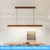 Современный светодиодный подвесной светильник из дерева с длинной полосой, обеденный настольный светильник, люстра для столовой, кухни, подвесной светильник