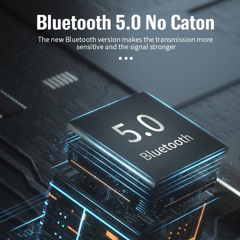 VAORLO Приемник Bluetooth 5,0 U Disk RCA 3,5 мм AUX Jack стерео беспроводной адаптер с микрофоном для усилителя динамика автомобильный аудиопередатчик