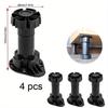 4pcs Adjustable Cabinet Legs Levelers - Premium Heavy Duty Cabinet Levelers and Kitchen Toe Kick Capacity Per Leg