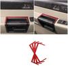 Red Carbon Fiber Inner Door Handle Frame Sticker Trim For Hummer H2 2003-2007