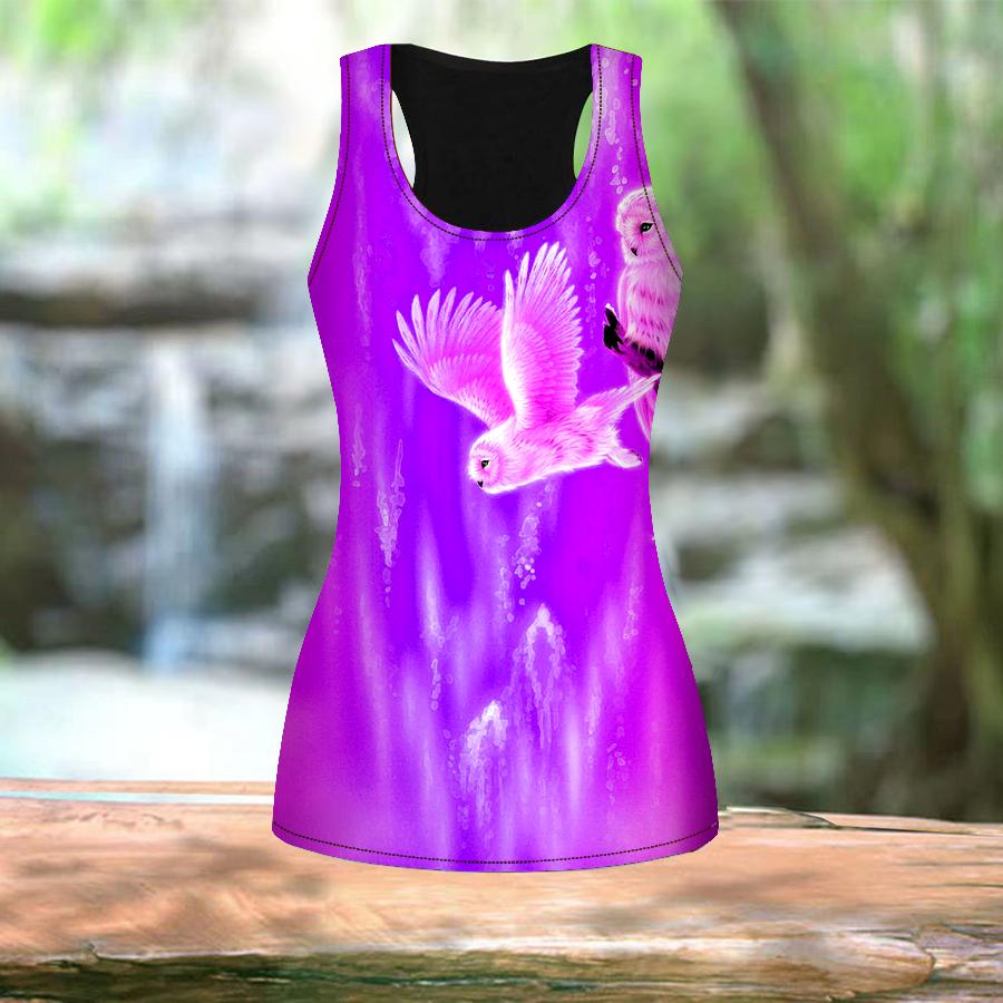 Женские летние спортивные рубашки с 3D фиолетовым принтом орла для занятий йогой и тренажерным залом, жилеты больших размеров