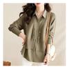 Navava Women S caSual Rib Knit Long Sleeve Shirt Nb2334