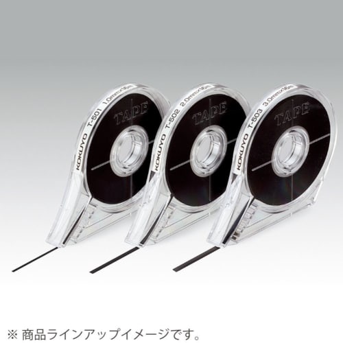 KOKUYO Whiteboard Ruler Tape for Whiteboards Width 3mm Length 16m Black T-503