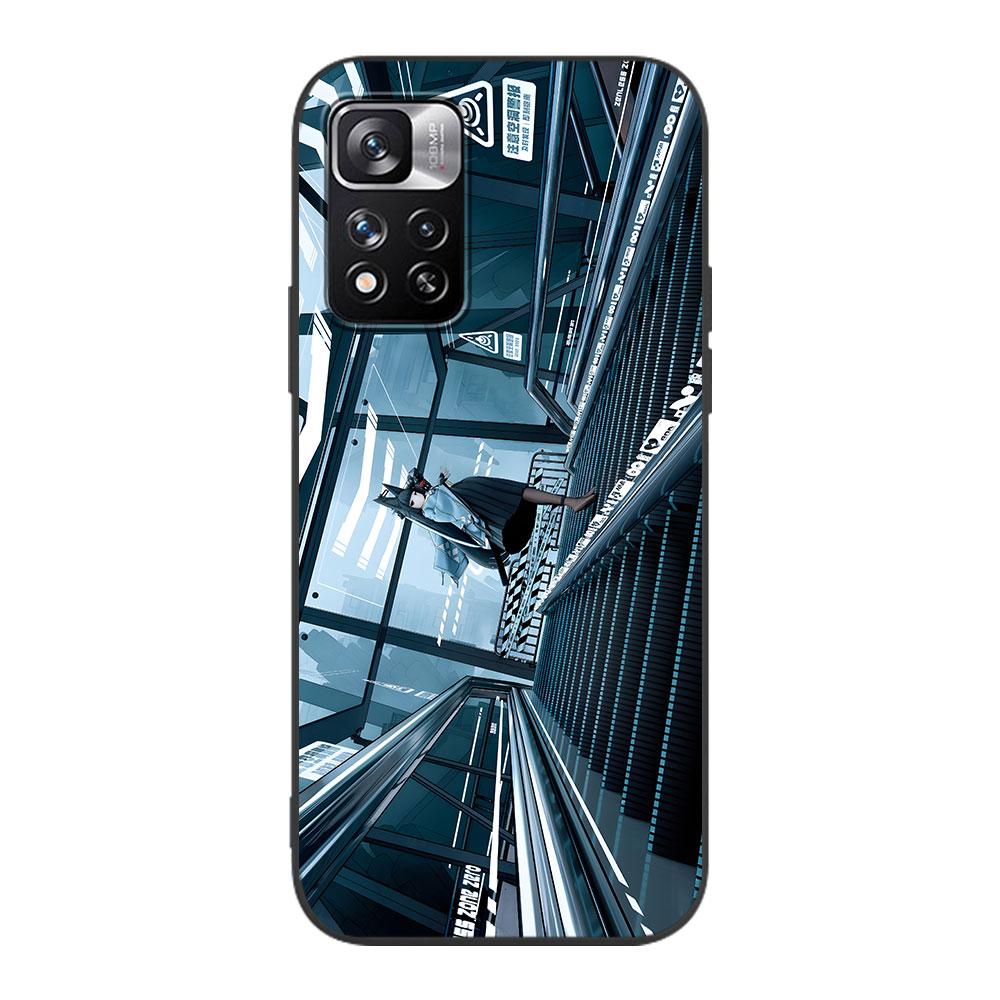 Hoshimi Miyabi Zenless Zone Zero Чехол для Xiaomi Redmi 10A 10C 9C 12C 9A 9i 10 12 9 Prime 9T K40 Pro Черный Мягкий ТПУ Чехол для Телефона