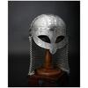 Viking Warrior Helmet Norse Mythology Inspired Handcrafted Steel Armor Chainmail Battle Mask LARP Cosplay Helmet
