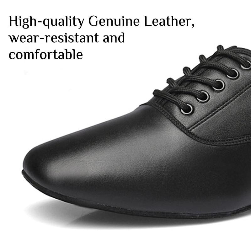 Latin Dance Shoes For Men Black Modern Dance Shoes Salsa Ballroom Tango Latin Shoes For Boys Men Flat Heel Free Shipping