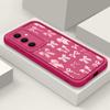 Для Samsung S25 Ultra S24 FE S23 Plus A56 A36 A16 A15 A55 A35 A26 A06 чехол розовый бант принт матовый TPU мягкий противоударный защитный объектив телефона чехол