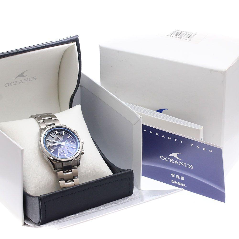 Used Casio CASIO OCW-T4000-1AJF Oceanus Classic Line Day-Date Solar Radio Men's With Box & Warranty_948526