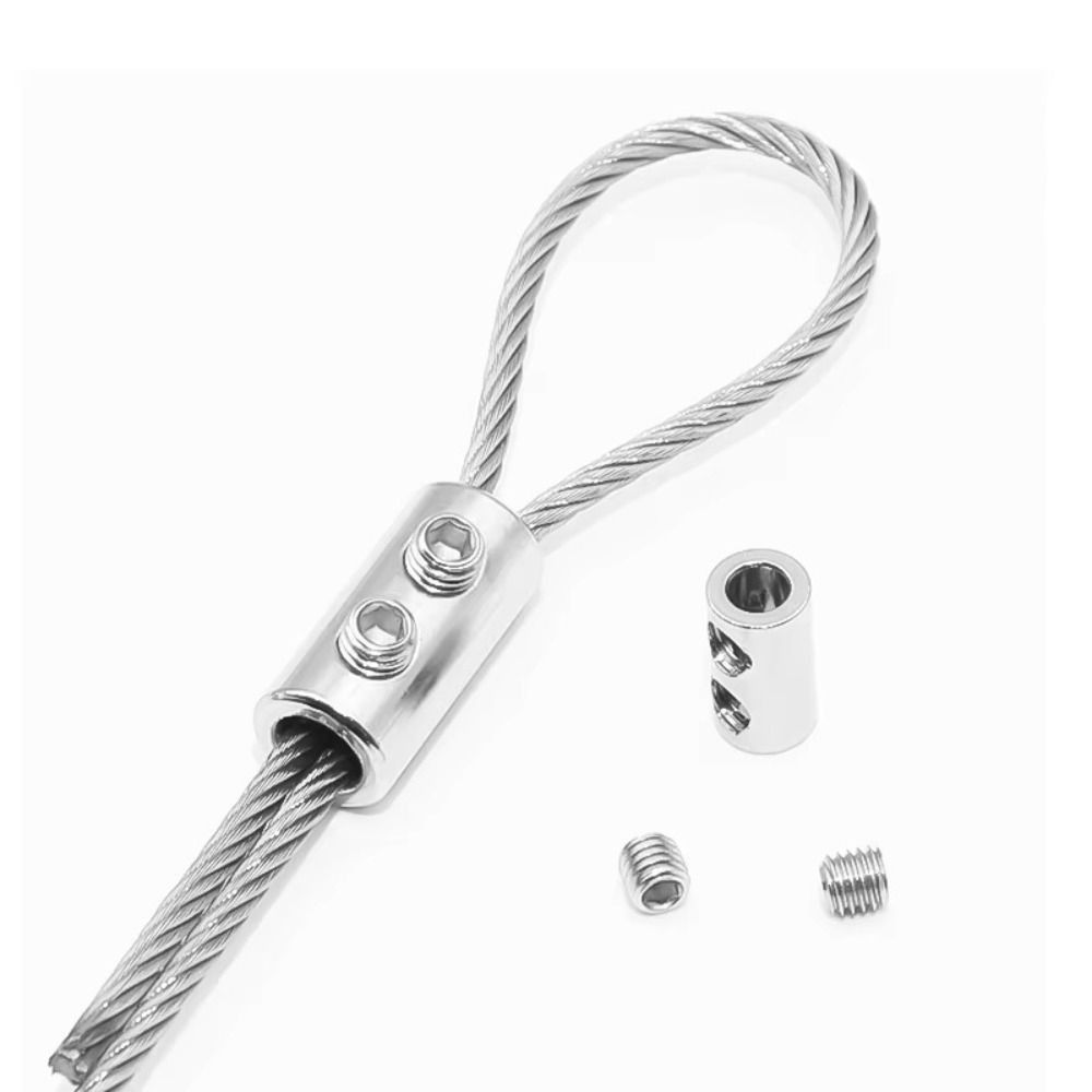 Adjustable Steel Wire Rope Clip Metal Hanging Clip New Stainless Steel Cable Clamp