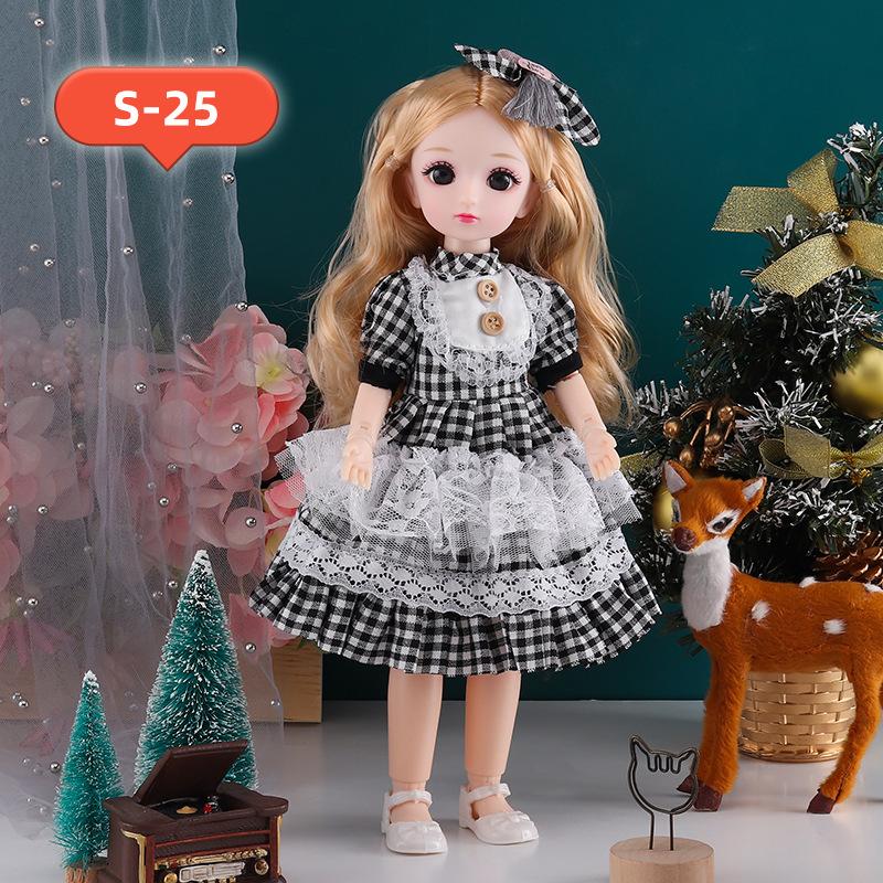 30cm Bjd Doll 23 Moveable Joints 12 Inch Christmas Dolls With Clothes and Shoes Kids Toys For Girl's Christmas Gifts