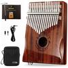 MOOZICA Kalimba, 17-Key, C Key, Connectable To Amplifiers, Beginner-Friendly, Made of Acacia Core Wood, Thumb Piano, Tuning Hammer, Japanese Instructi