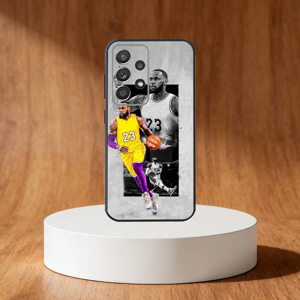 L-Lebron James 23 Phone Case For Samsung S25,S24,S21,S22,S23,S30,Ultra,S20,Plus,Fe,Note,10,9,5G Black Cover