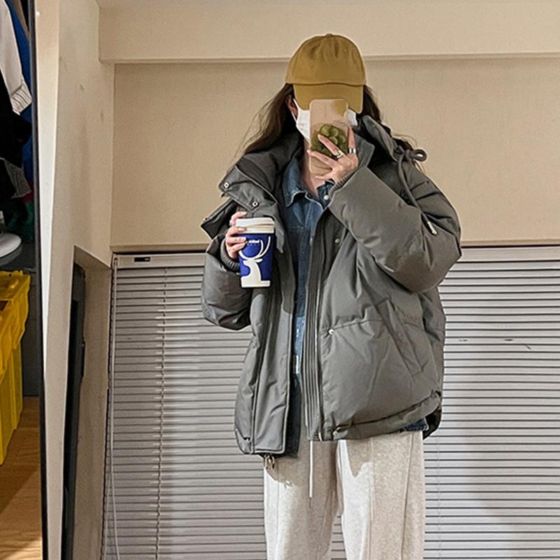 Короткая хлопковая куртка с принтом «Любовное сердце» для мужчин и женщин, куртка для пар, теплая хлопковая куртка, модная женская повседневная куртка, верхняя одежда