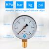 TS-60-6 60mm Large Dial Pressure Gauge 0-6 Bar Water/Gas/Air Pressure Gauge Compressor 1/4'' NPT Bottom Mount