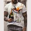 Men's T Shirt Street Summer Casual Short Sleeve Cartoon Print Funny Animal T-Shirts Fashion Streetwear Male Oversized Clothing