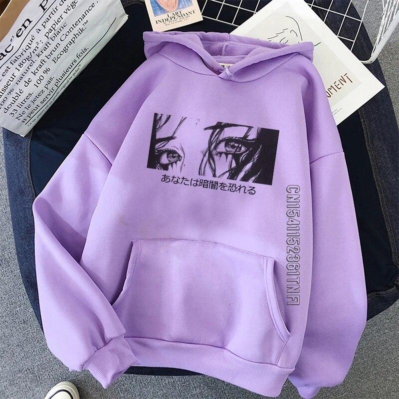 The Empiness I See In My Eyes Streetwear Hip Hop Hoodie Women's Hooded Sweatshirt Oversize Loose Harajuku Women's Hoodie