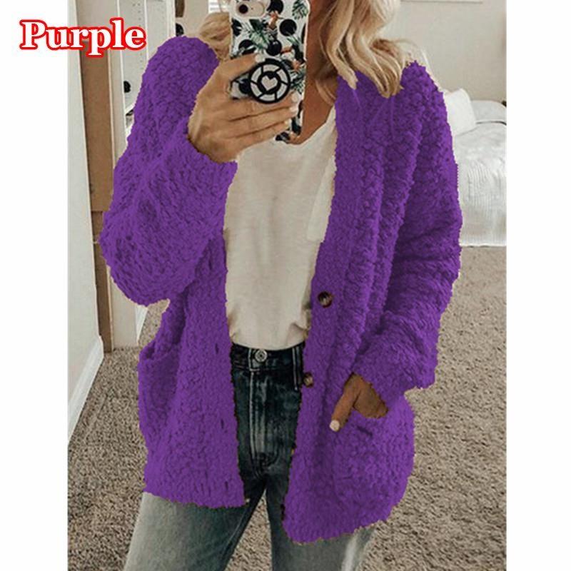 Женская осенне-зимняя плюшевая толстовка, модный повседневный плюшевый кардиган, женский свободный свитер, топы больших размеров