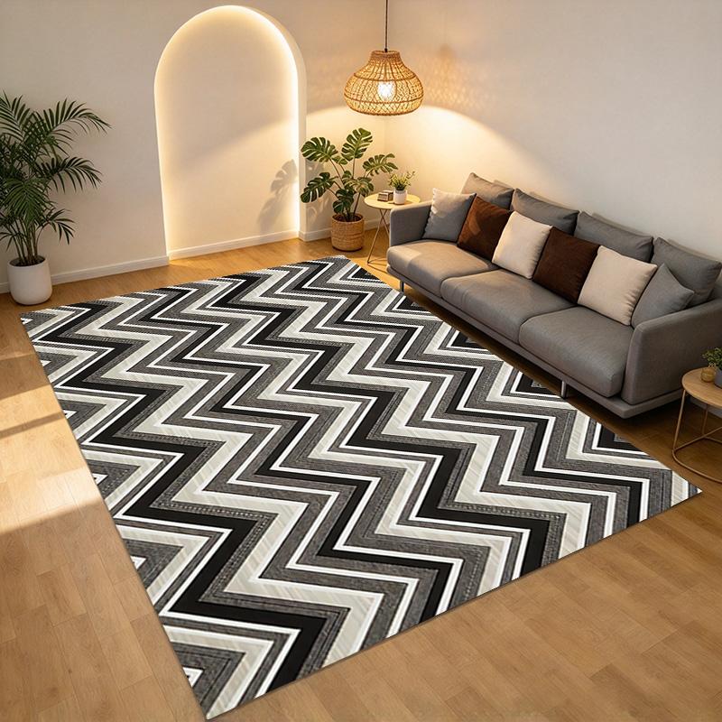 Chevron Living Room Nonslip Area Rug Soft Carpet For Bedroom Game Playroom Sofa Office Home Decor Doormat Christmas Gift C9301412